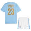 Maillot de Supporter Manchester City Champions of Europe Domicile 2023-24 Pour Enfant